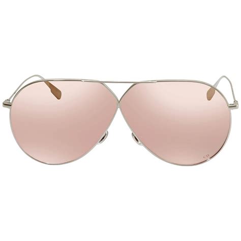 Dior Gold Pilot Ladies Sunglasses DIORSTELLAIRE3 010SQ 65